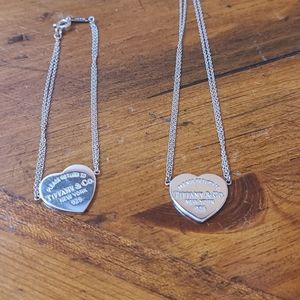 Tiffany name tag necklace and bracelets